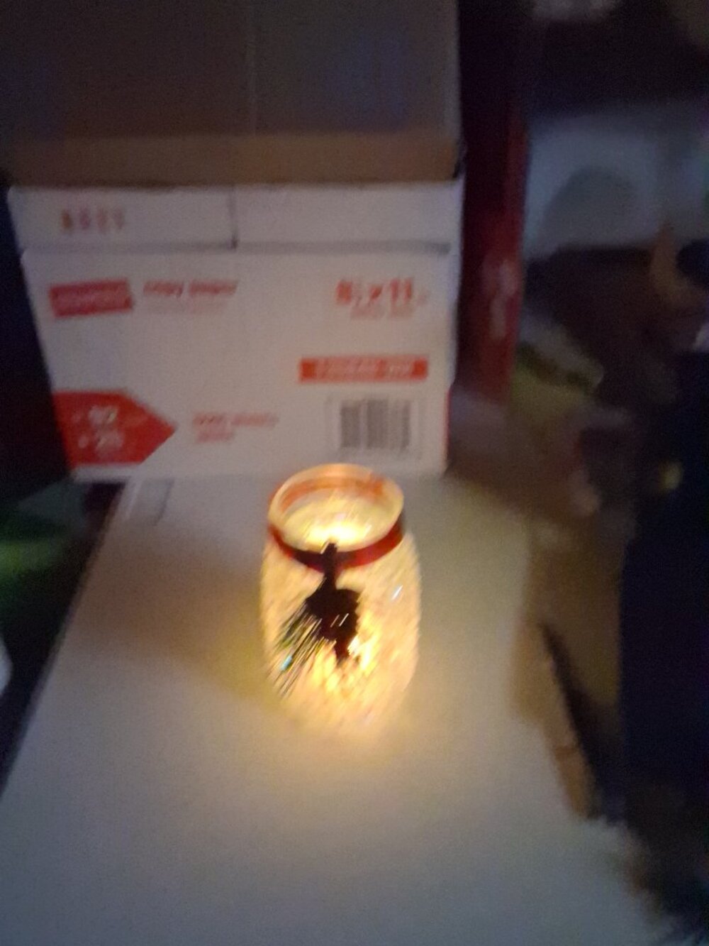 Pretty winter candle holders